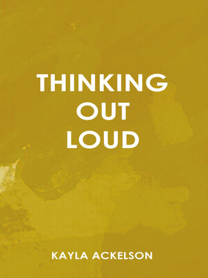 cover image of Thinking Out Loud
